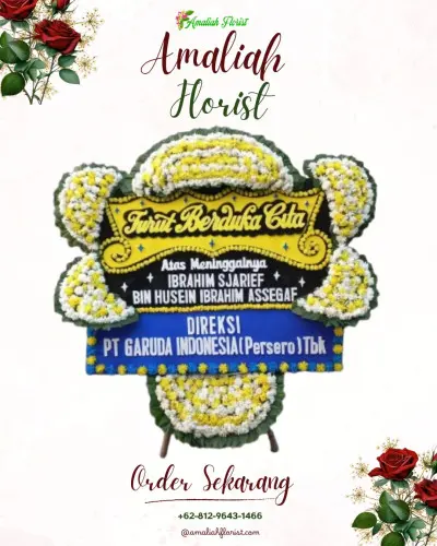 Papan Bunga Duka di Pare Kediri